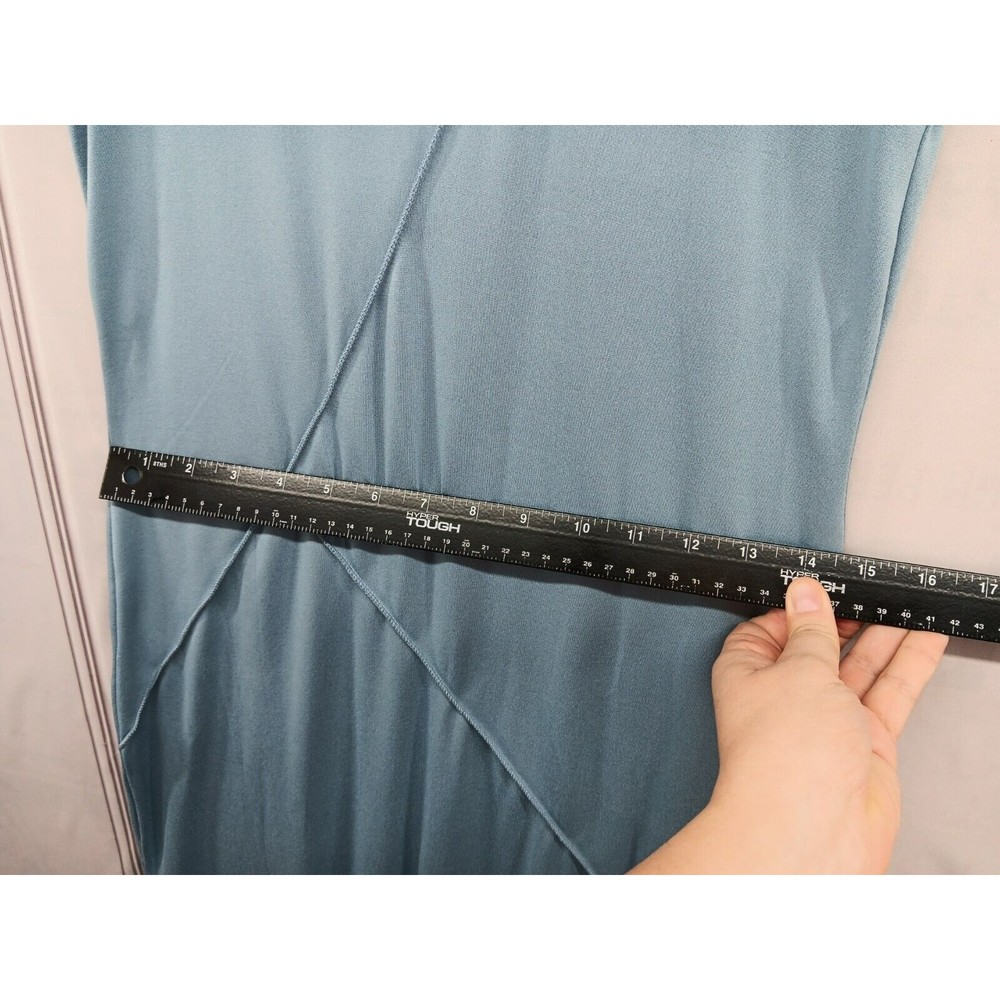 NWT Heart & Hips Maxi Dress Women Size L Stretch High Side Slits Perwinkle Blue - Picture 12 of 16